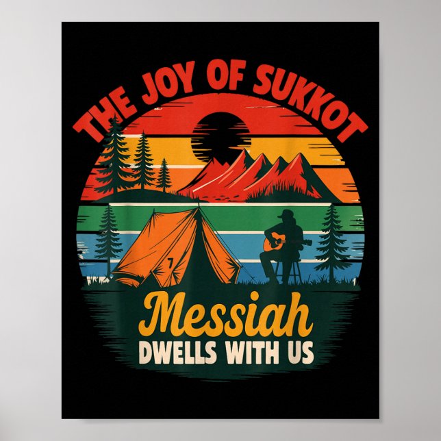 Poster The Joy Of Sukkot Messiah Dwells With Us Jewish Ho (Devant)