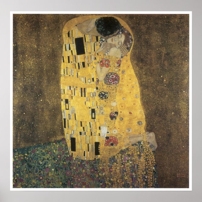 Poster The Kiss, 1907-08 Gustav Klimt (Devant)