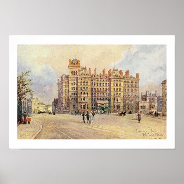 Poster The Langham Hotel, Portland Place, London W. (Devant)