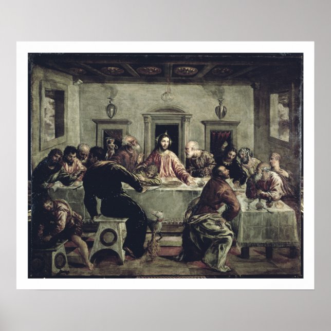 Poster The Last Supper (oil on canvas) 2 (Devant)