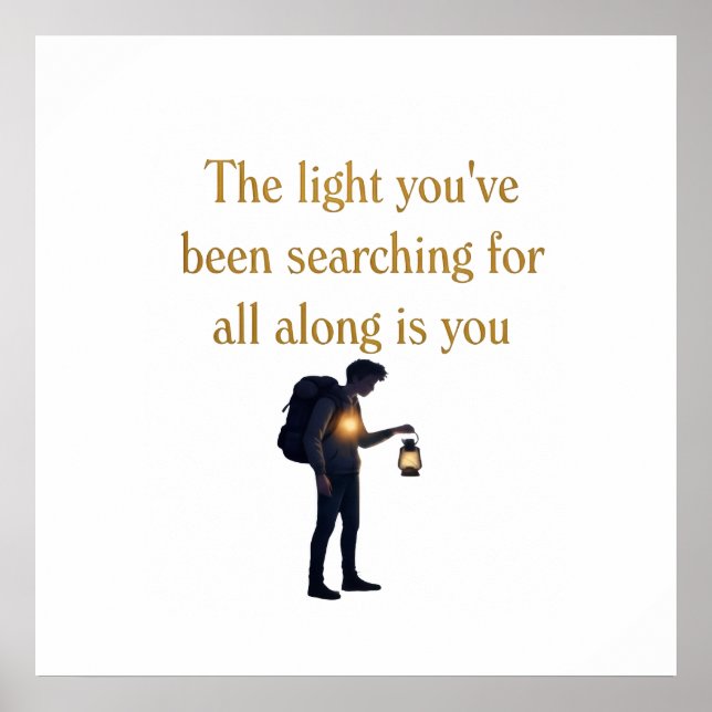 Poster The light is you iPad Smart Cover (Devant)