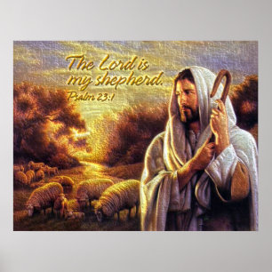 Poster The Lord is my shepherd Print