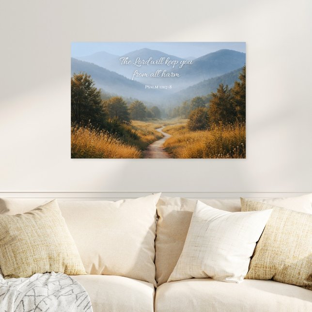 Poster The Lord Will Keep You Psalm 121 Christian (Créateur téléchargé)