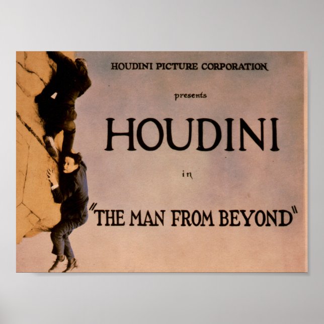 Poster The Man from Beyond (film Houdini, 1922) (Devant)