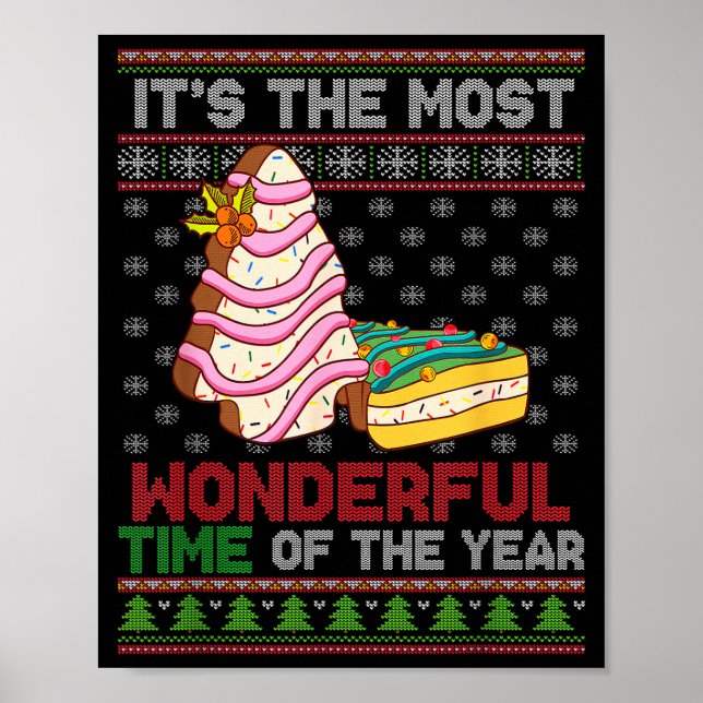 Poster The Most Wonderful Time Of The Year Christmas Tree (Devant)
