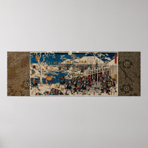 Poster The Night Attack in Chûshingura 47 RONIN