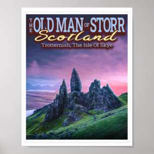 POSTER THE OLD MAN OF STORR - THE ISLE OF SKYE - SCOTLAND