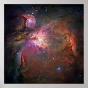 Poster The Orion Nebula - Pink