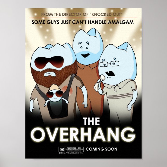 Poster "The Overhang" Art Dental & Humour (Devant)