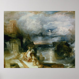 Poster The Parting of Hero and Leander (oil on canvas)