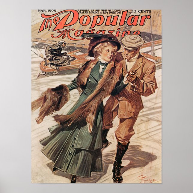 Poster The Popular Magazine cover, 1909 by Leyendecker (Devant)