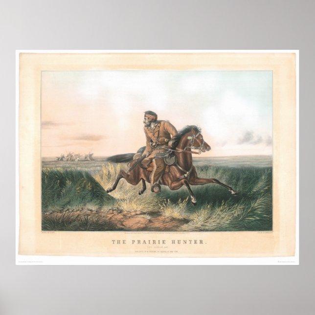 Poster The Prairie Hunter : "One Rubbed Out!" (1364A) (Devant)