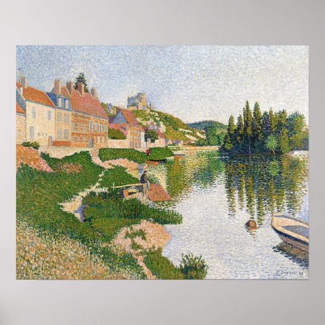 Poster The River Bank, Petit-Andely, 1886 (Devant)