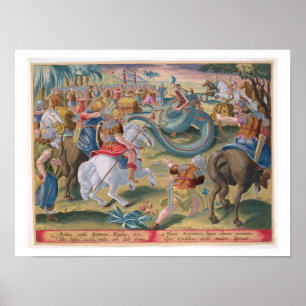 Poster The Roman Consul Atilius Subdues the African Serpe