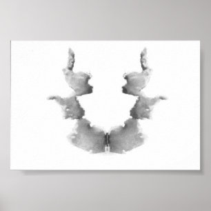 Poster The Rorschach Test Ink Blots Plate 7