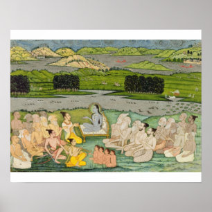 Poster The sage Shuku Deva addressing King Parikshit & a