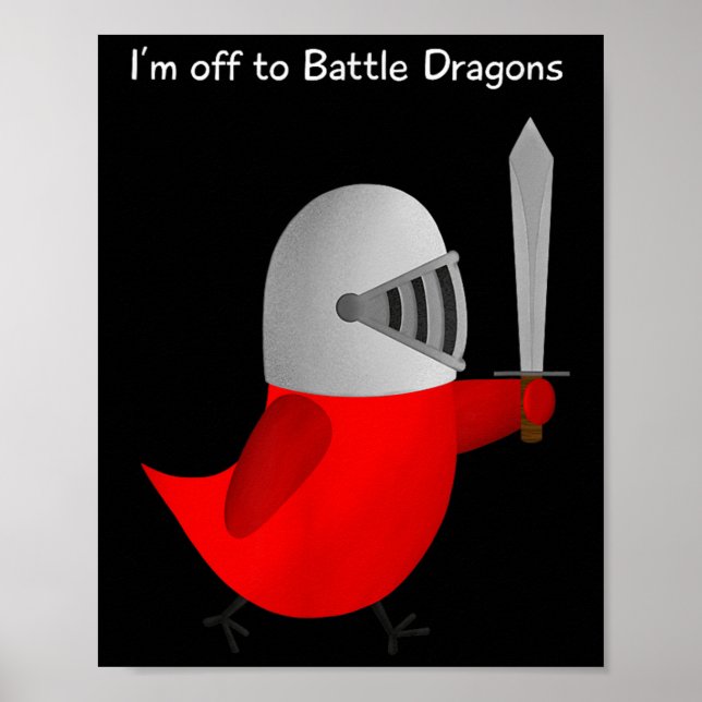 Poster The Sammy Bird - I'm Off To Battle Dragons  (Devant)