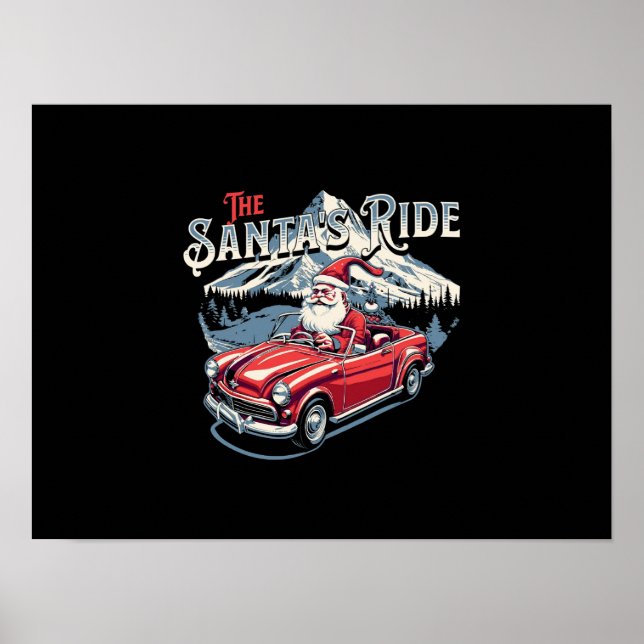 Poster The santa's ride. (Devant)