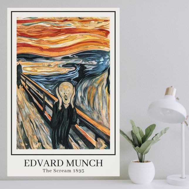 Poster The Scream (1893) par Edvard Munch (Créateur téléchargé)