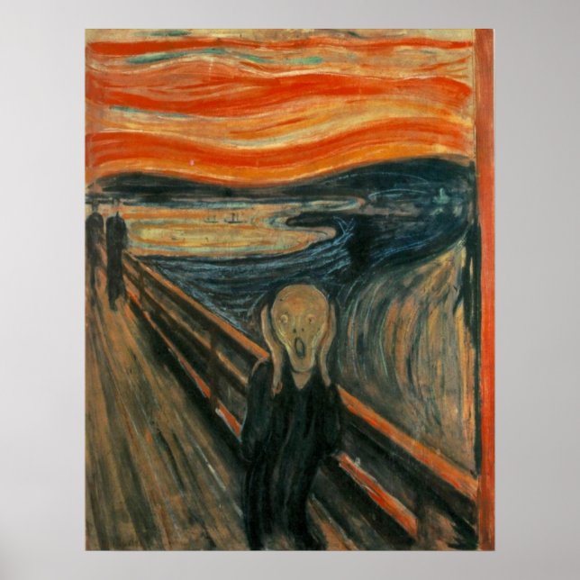 Poster The Scream - Edvard Munch (Devant)