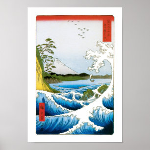 Poster The Sea at Suruga Province, 1858