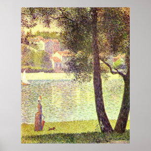 Poster The Seine at Courbevoie, by Georges-Pierre Seurat
