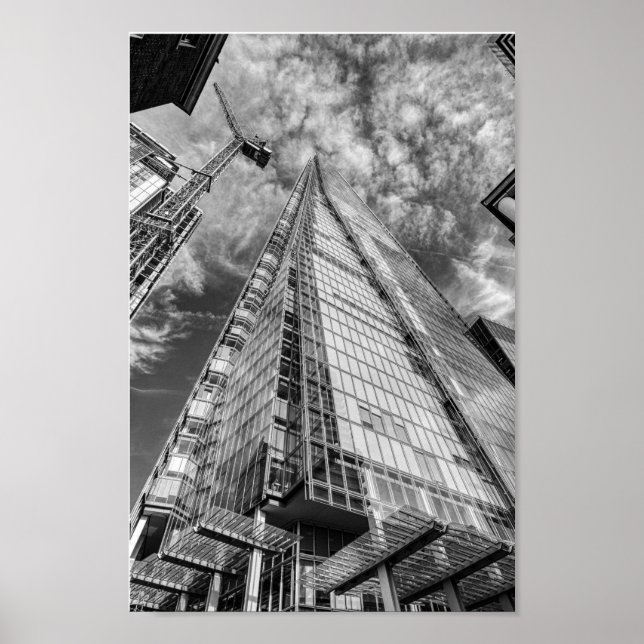 Poster The Shard, Londres Royaume-Uni 8" x 12" Imprimer (Devant)