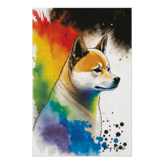 Poster The Shiba Inu Dog - Composition 004