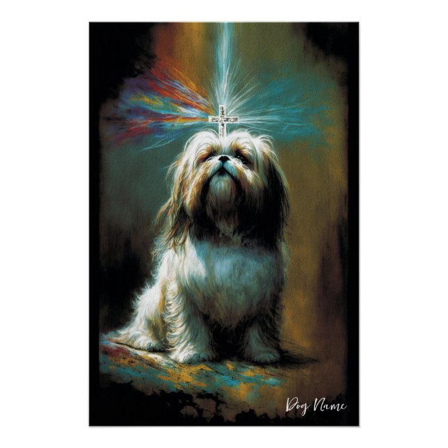 Poster The Shih Tzu Dog - Composition 002 (Devant)