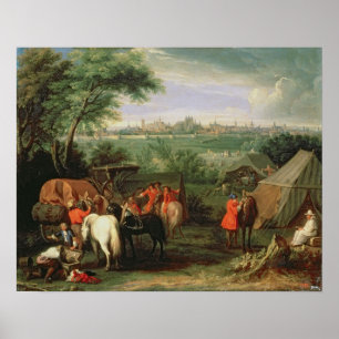 Poster The Siege of Tournai by Louis XIV