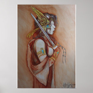 Poster "The Singing Warrior" Peinture de Joseph C. Kenyon