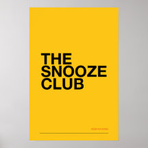 THE SNOOZE CLUB – Bedroom Wall Art
