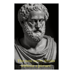 Poster The soul never thinks without a picture