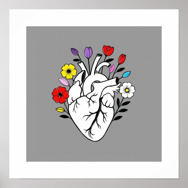 Poster The Sound of Blooming – Anatomical Heart (Devant)