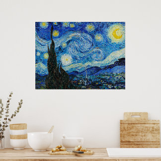 Poster The Starry Night by Van Gogh 