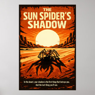 Poster The Sun Spider’s Shadow Desert Art
