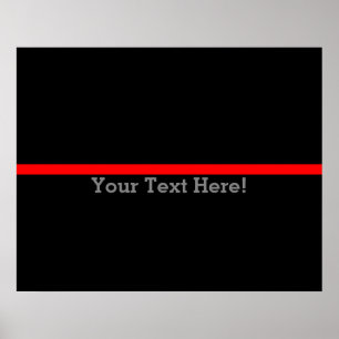 Poster The Symbolic Thin Red Line Personalize This