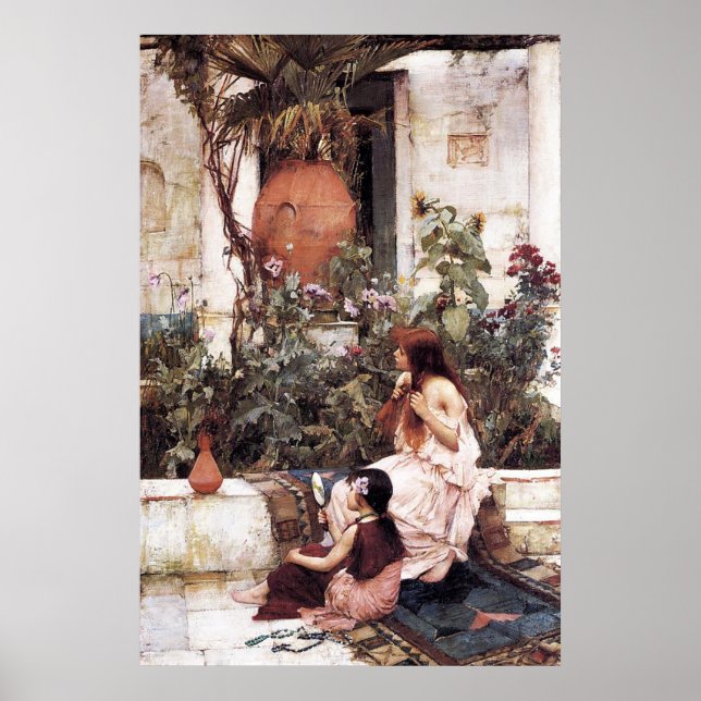 Poster The Toilet, par John William Waterhouse - 1889 (Devant)