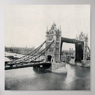 Poster The Tower Bridge, London 1913