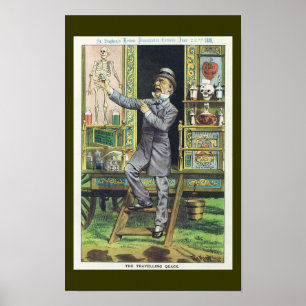Poster "The Traveling Quack" Snake Oil Salesman