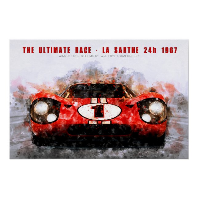 Poster The ultimate race 1967 (Devant)