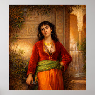 Poster The Unwelcome Companion by John William Waterhouse