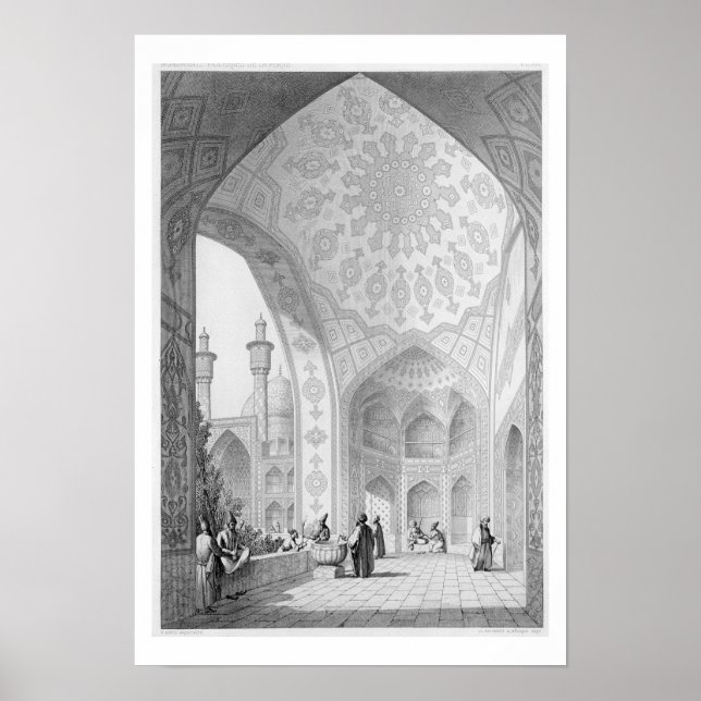 Poster The Vestibule of the Main Entrance of the Medrese (Devant)