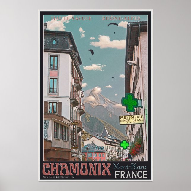 Poster The Village of Chamonix - BonW (Devant)