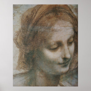 Poster The Virgin and Child with St Anne and St John