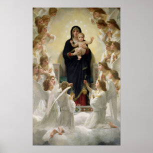 Poster The Virgin with Angels, 1900