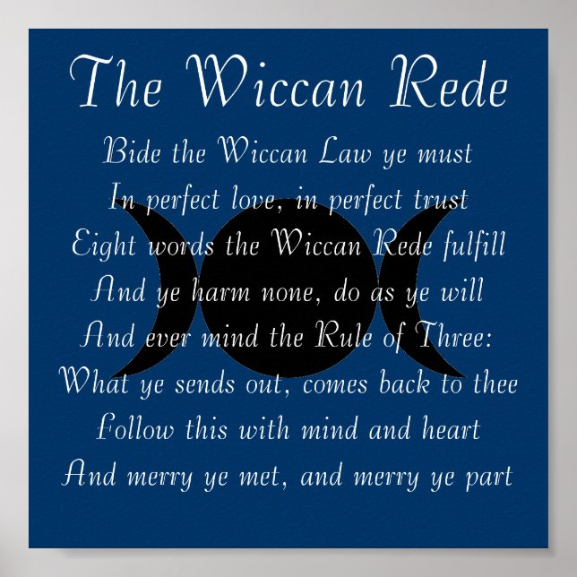 Poster The Wiccan Rede (version courte) (Devant)