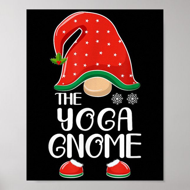 Poster The Yoga Gnome Elf Matching Family Group Christmas (Devant)