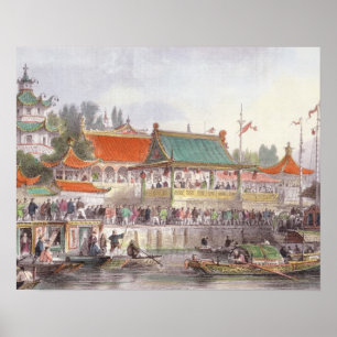 Poster Theatre at Tien-Sing, from 'China in a Series of V