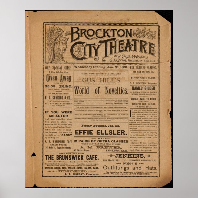 Poster Théâtre de Brockton City (Devant)